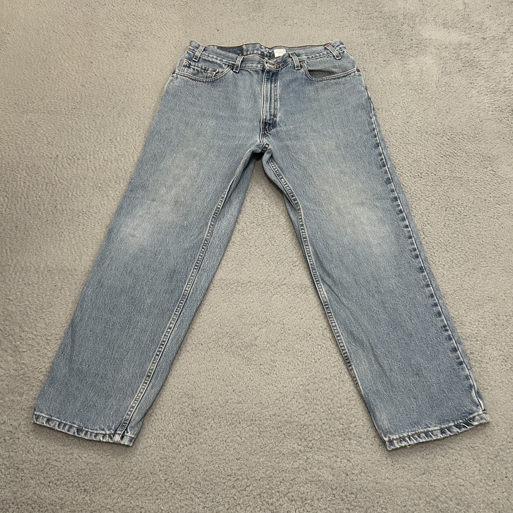 Vintage Levis Jeans Mens 36x29 Blue Denim 550 Relaxed Fit American Work Wear